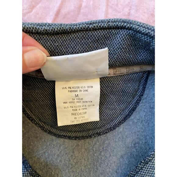 Vintage 90s Y2K Notre Dame Fighting Irish 1/4 zip Pullover Sweatshirt Sz M - Picture 6 of 7